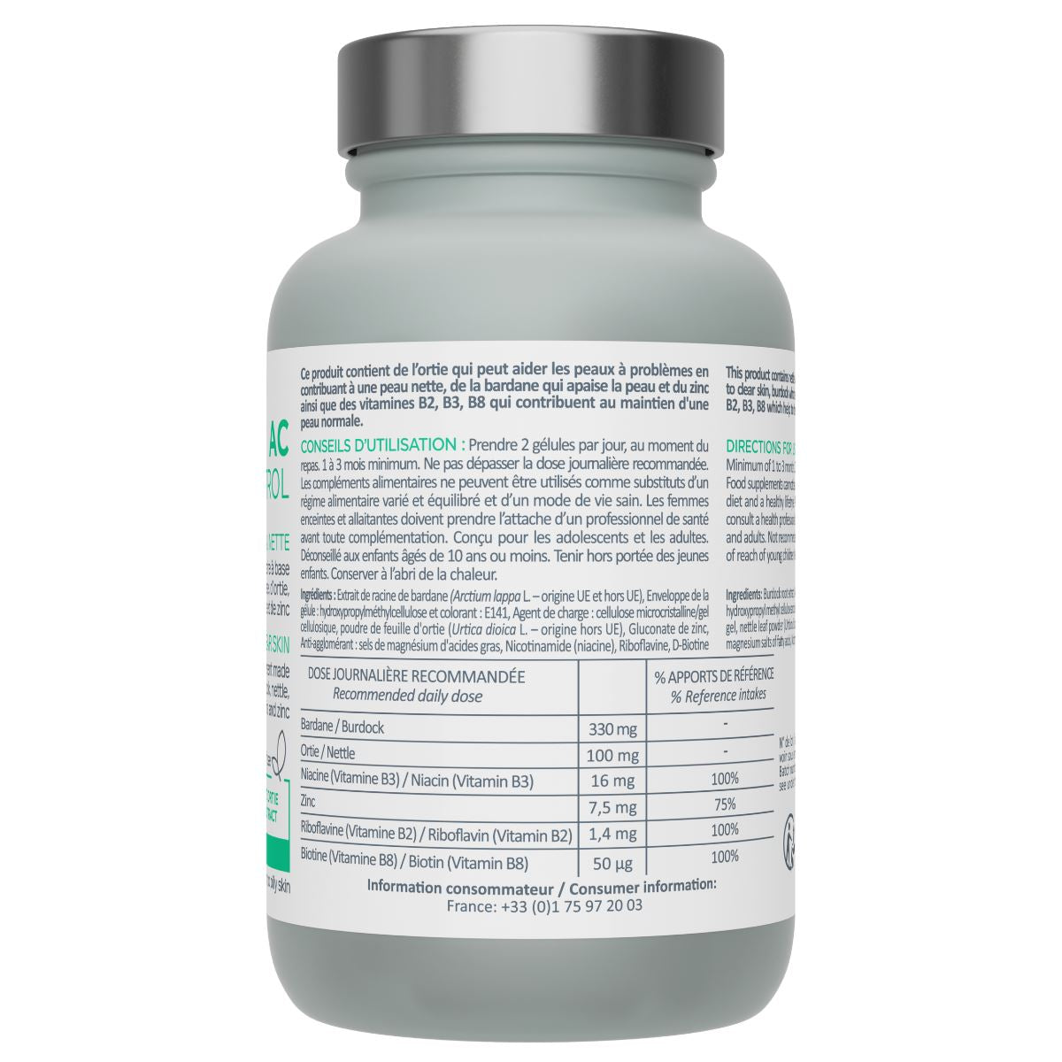 CLEAR SKIN - 60 Gélules soit 26g