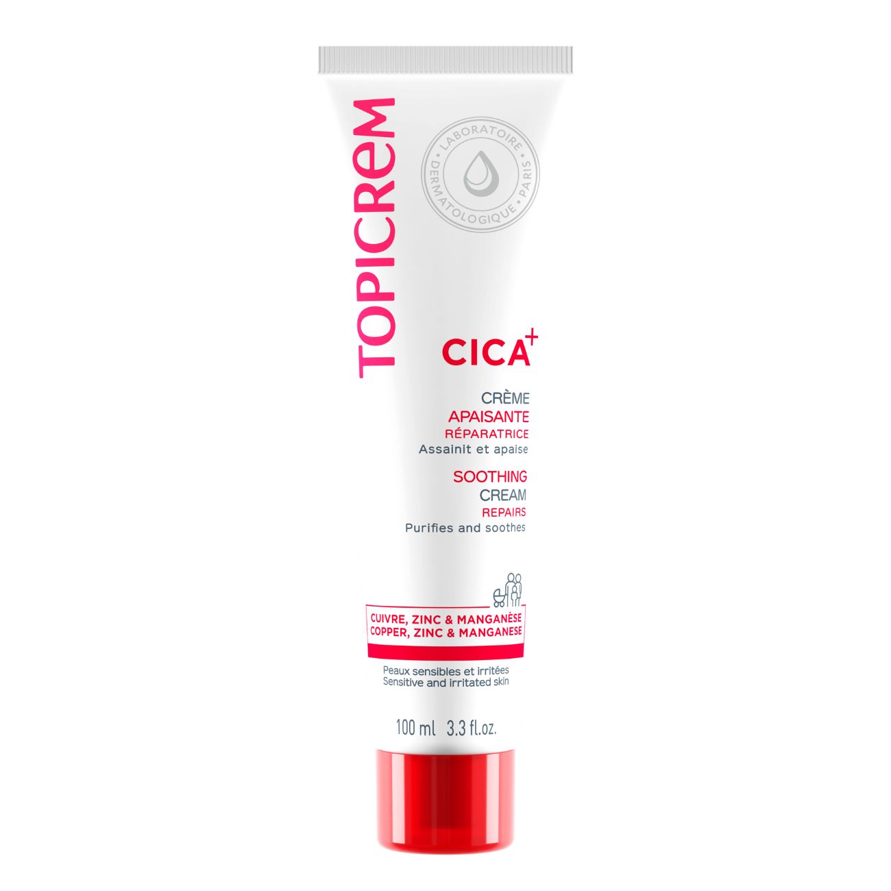 CICA+ SOOTHING REPAIR CREAM helps repair skin – Topicrem