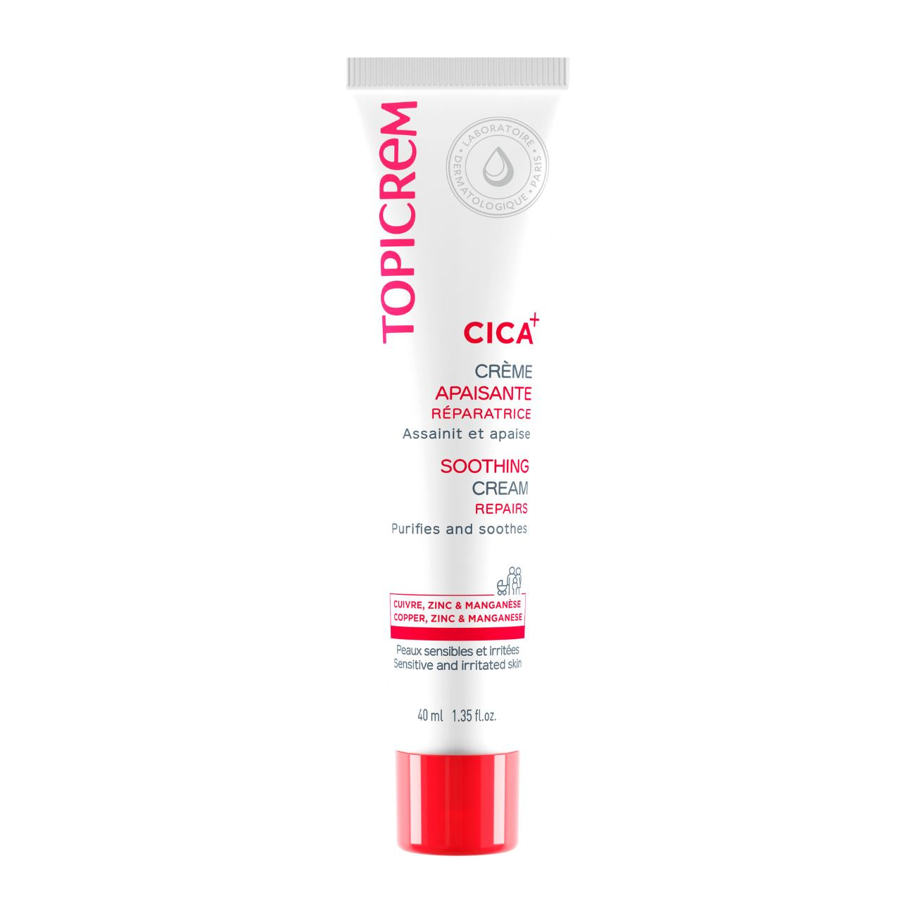 Crème apaisante réparatrice - CICA+ - 40 ML