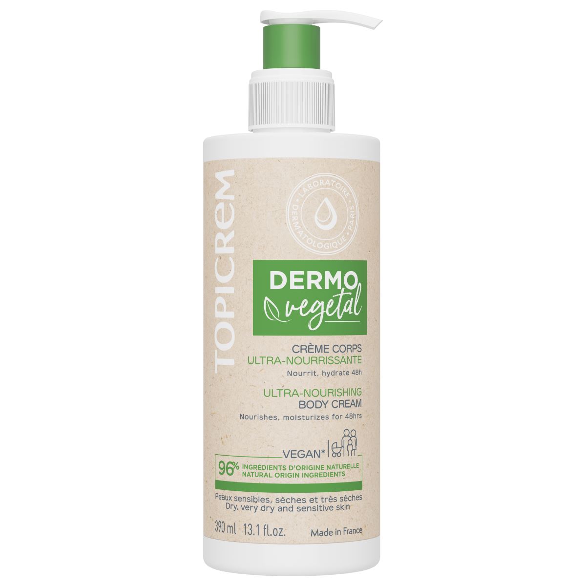 ULTRA-NOURISHING BODY CREAM - DERMOVEGETAL - 390 ML