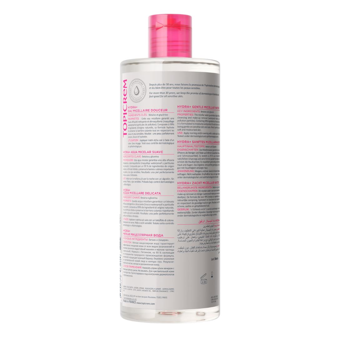 GENTLE MICELLAR WATER - HYDRA+ - 400 ML