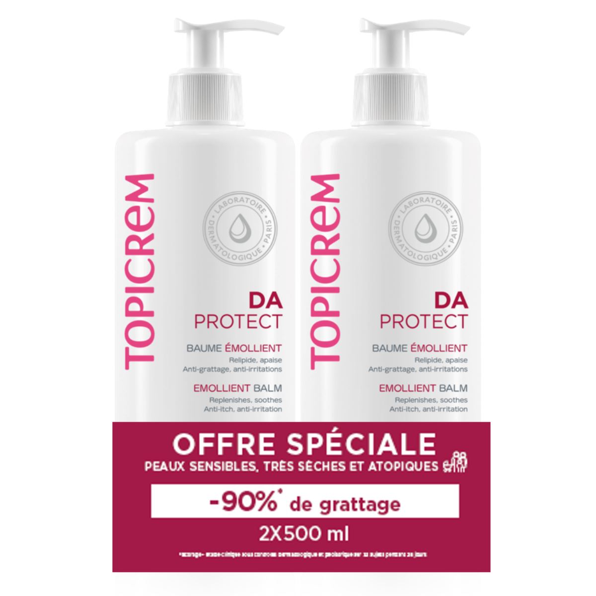 Lot x2 baume émollient 500ml