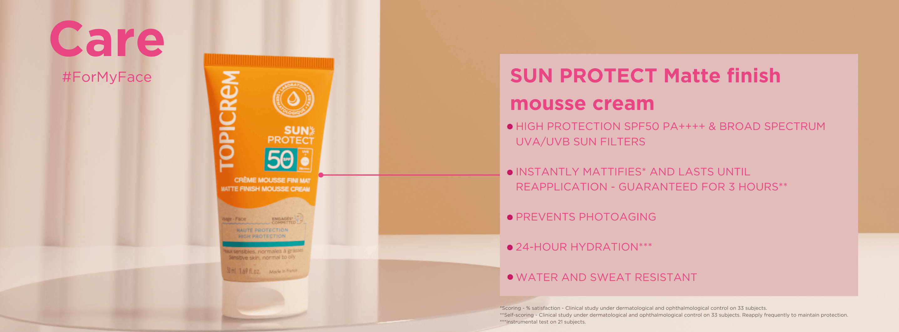 Matte Finish Mousse Cream SPF50
