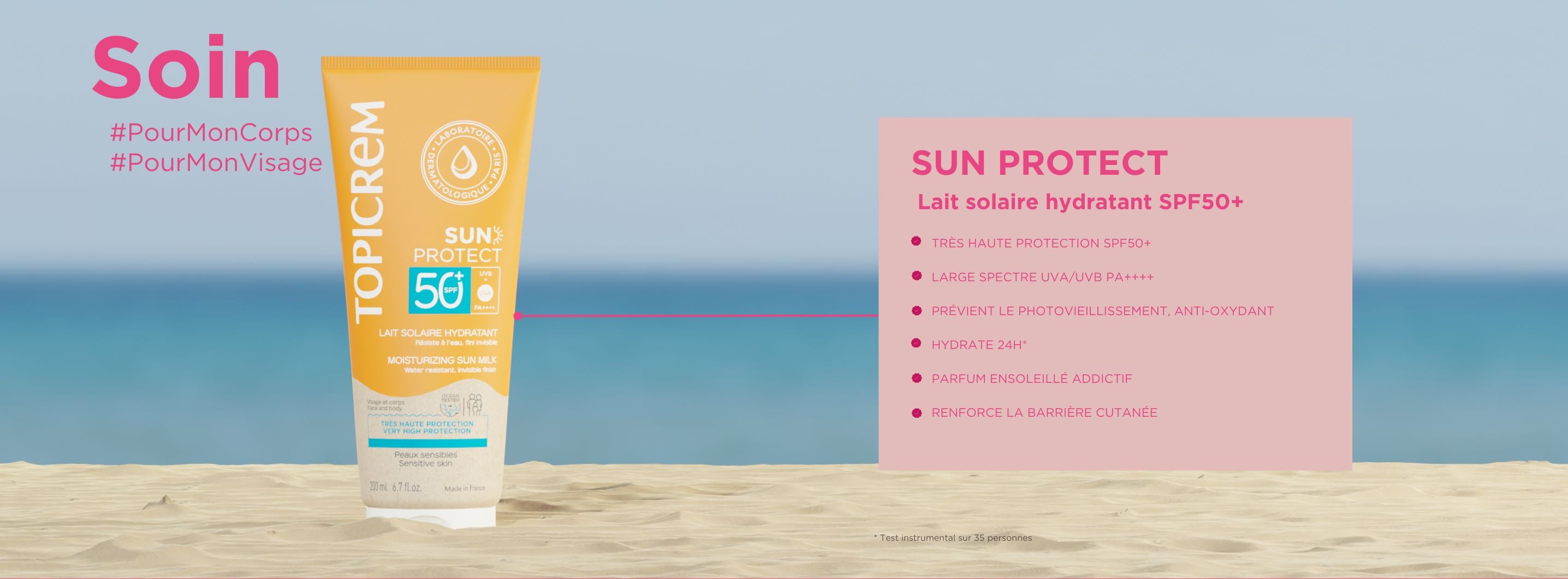 Lait solaire hydratant SPF50+