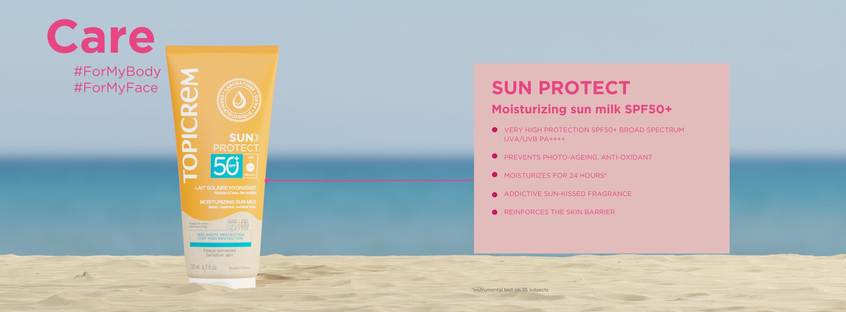 Moisturizing sun milk SPF50+