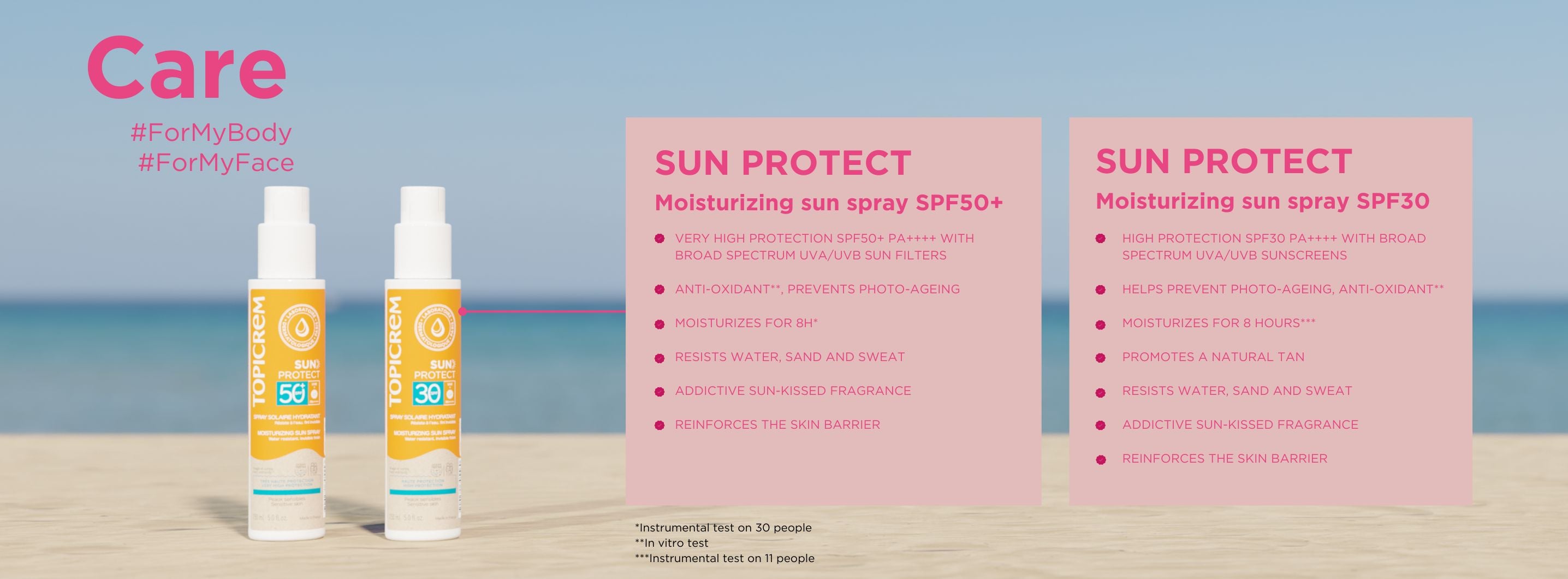 Moisturizing sun spray SPF30